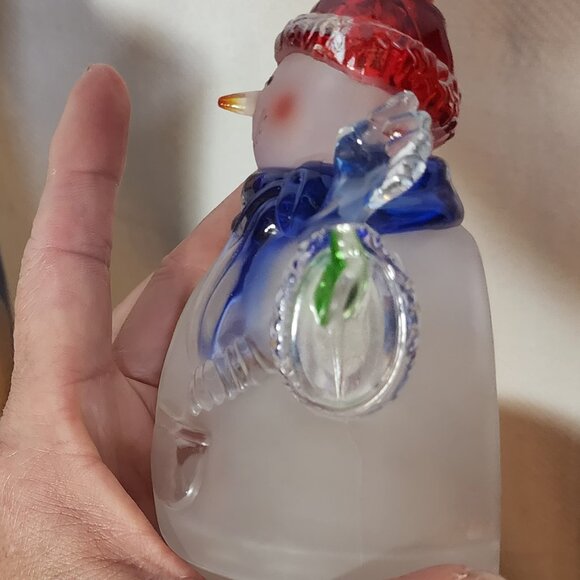 Heritage Mint Ltd Snowman Holiday Ice Sculpture 6.5" Acrylic 7W 120V Night Light - Picture 14 of 16